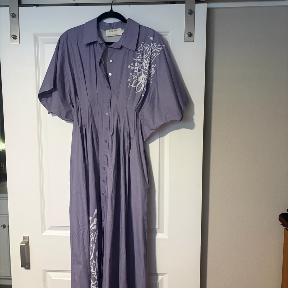 Anthro Purple Exquise Dress